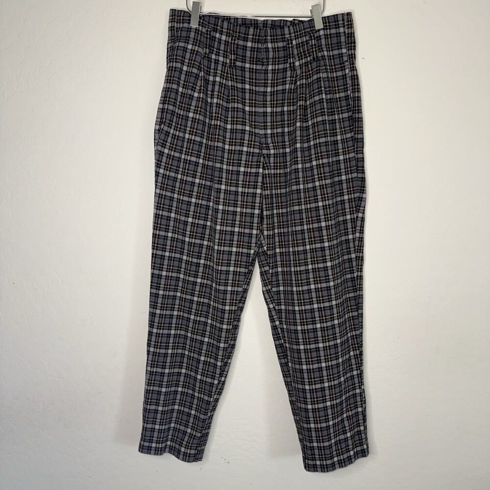 American Eagle Womens Pleated High Waist 90’s Y2k Tapered Ankle Casual Pants 14